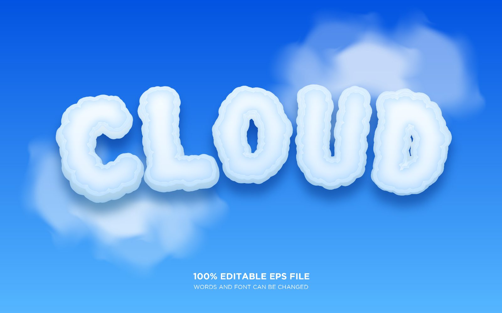 cloud-3d-editable-text-style-effect preview