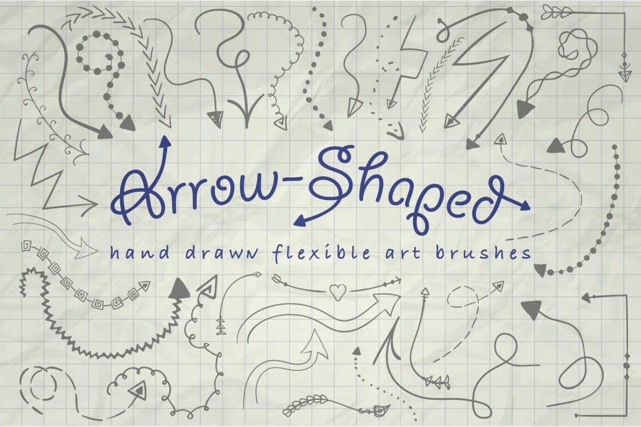 Illustrator Arrow-Shaped Art Brushes preview