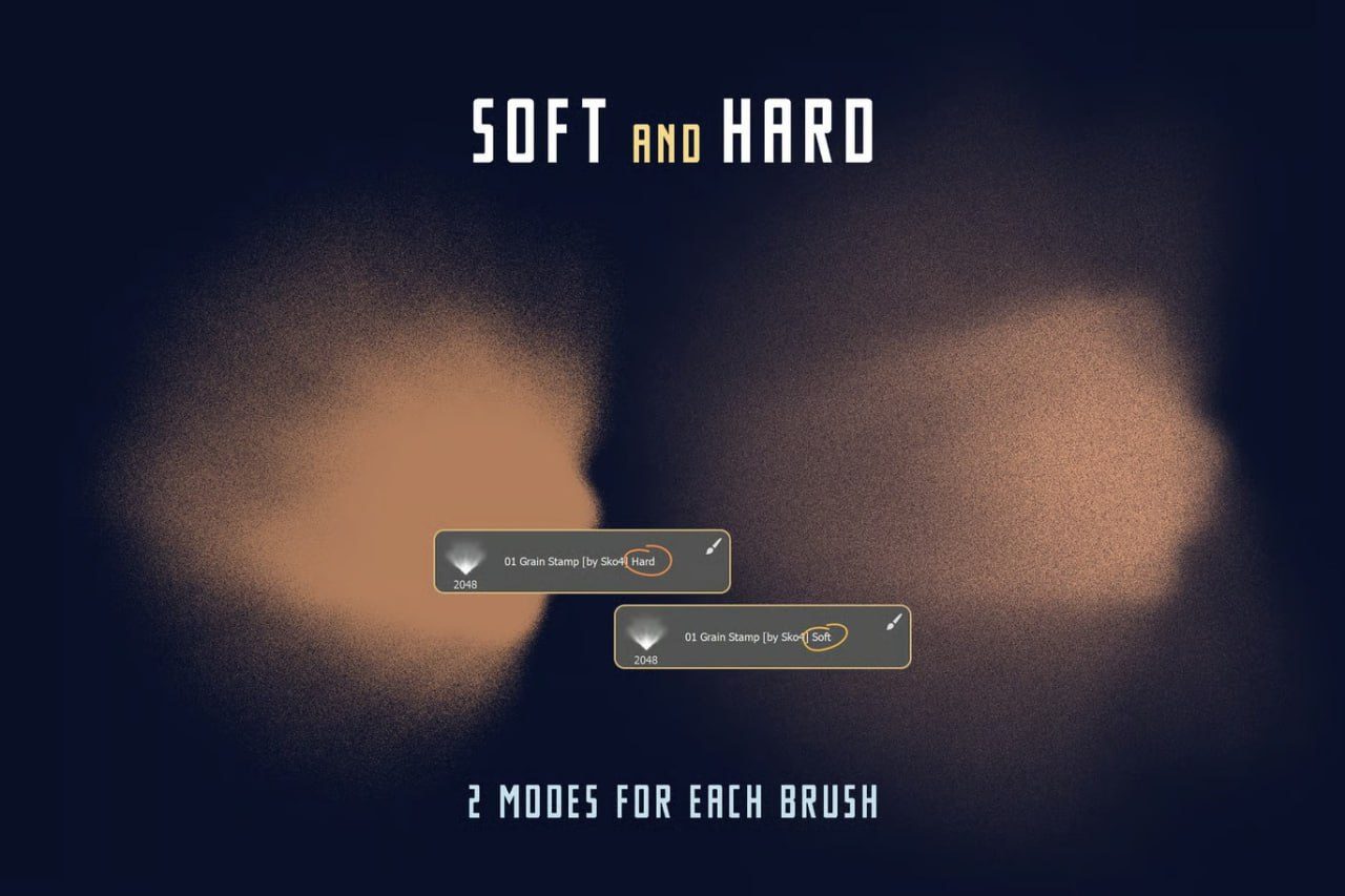 Grain Background Photoshop Brushes preview