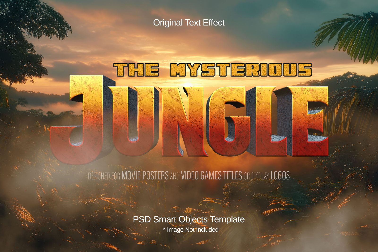 video-game-adventure-movie-title-3d-text-effect preview