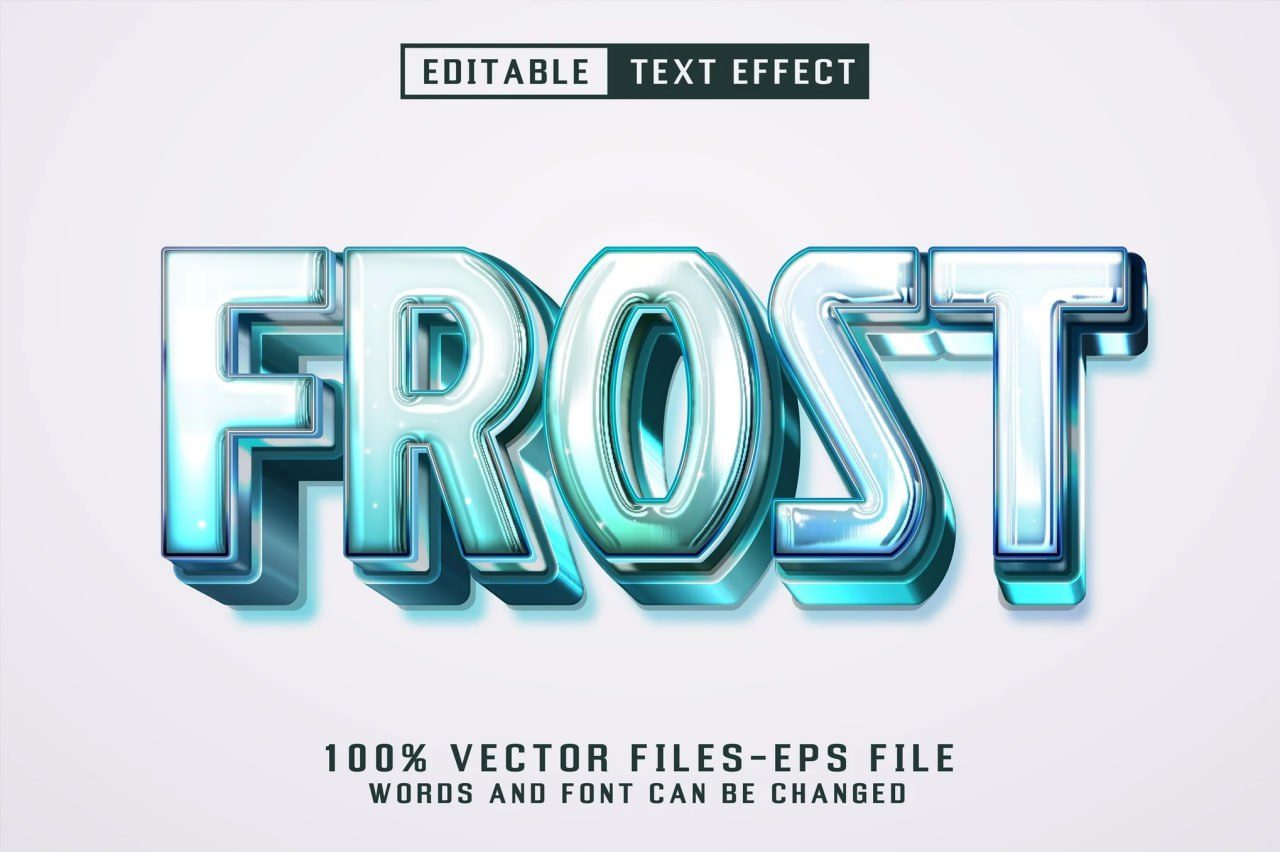 Frost 3d Text - Editable Text Effect preview