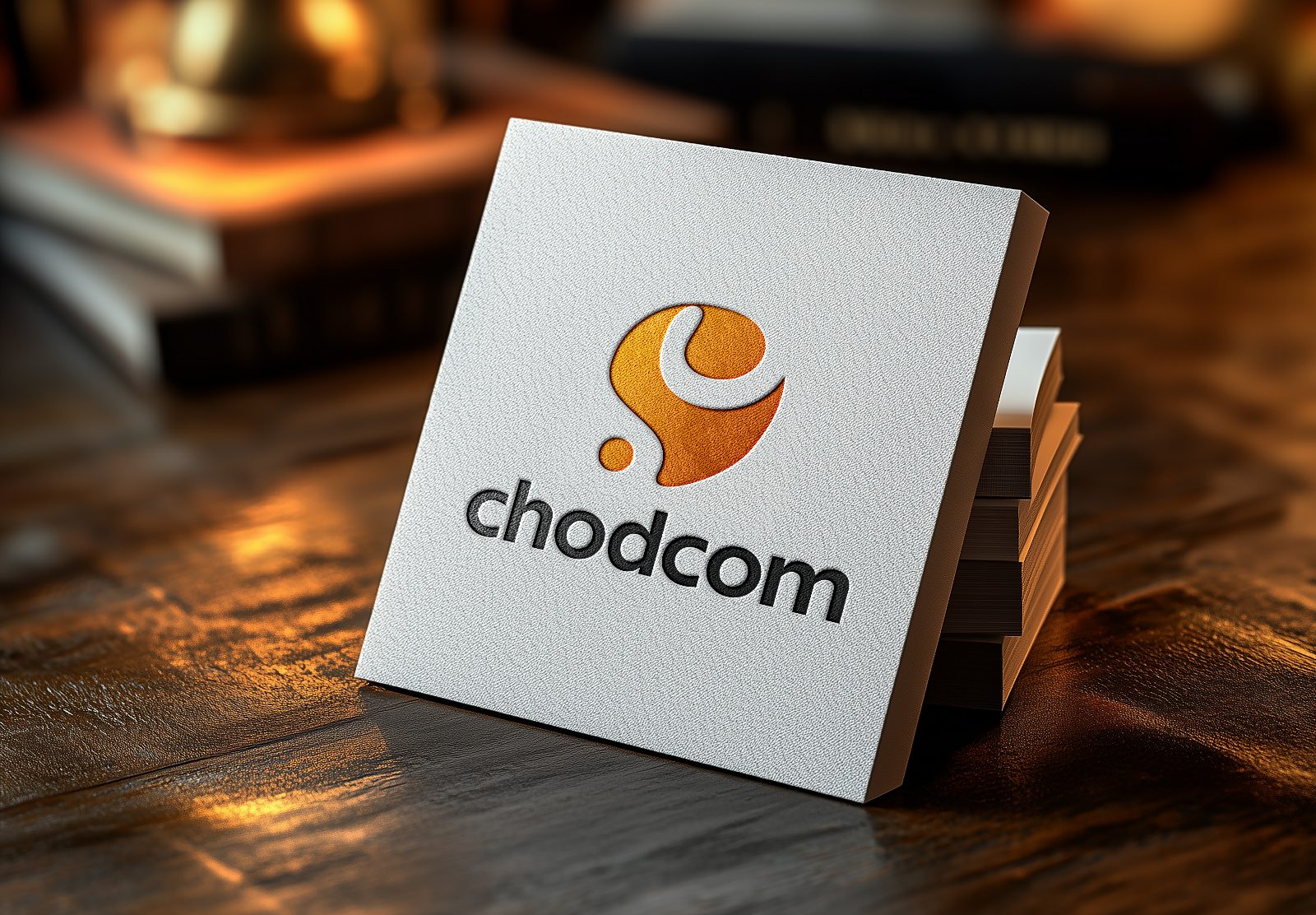 Debossed-logo-mockup-white-card preview