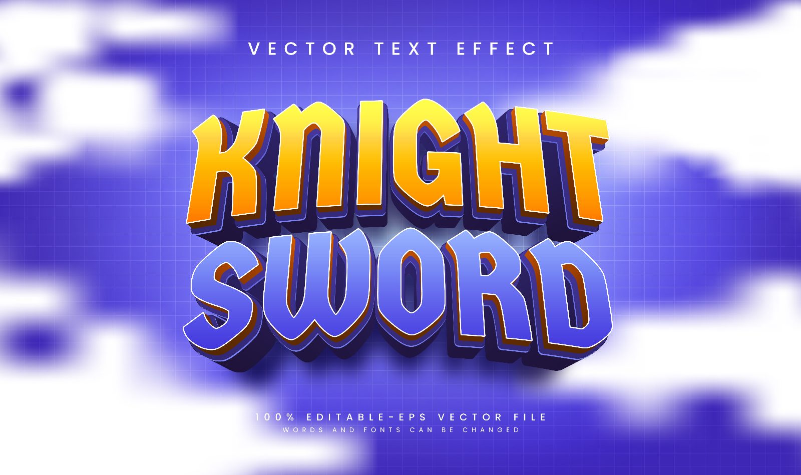 purple-knight-sword-editable-vector preview