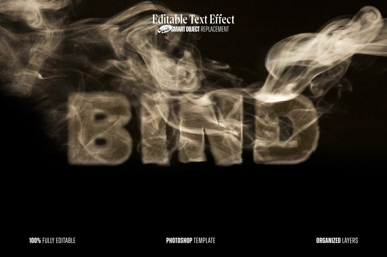 Brown Smoke Text Effect preview