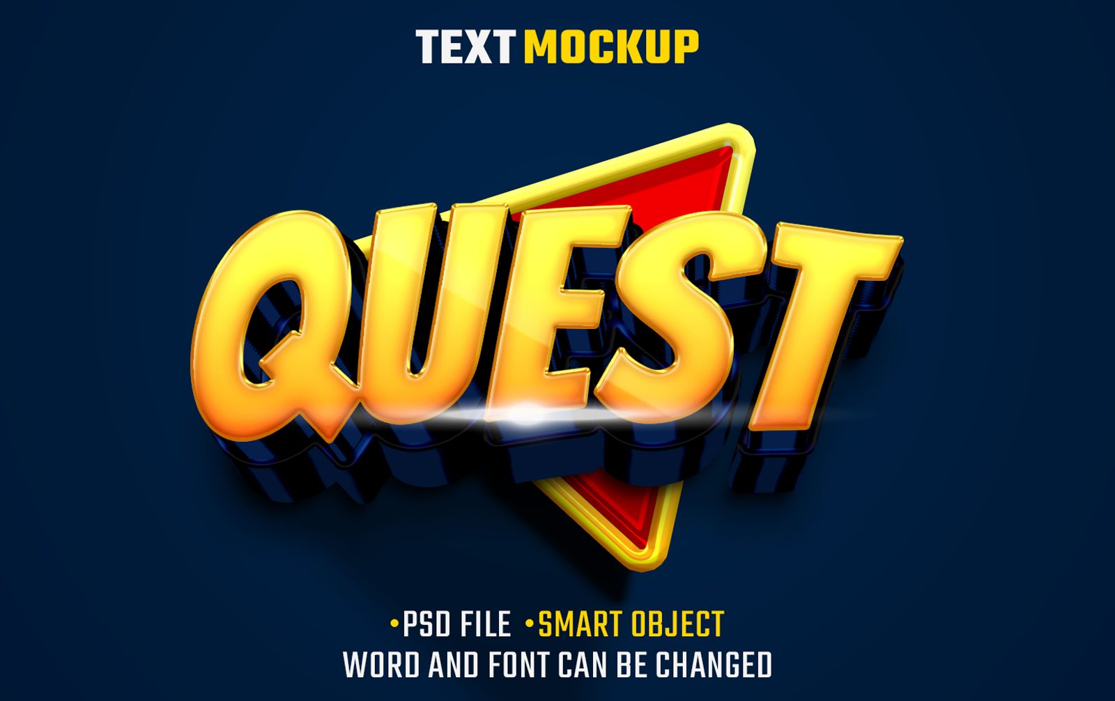 quest-text-effect-3d-text-font-effect preview