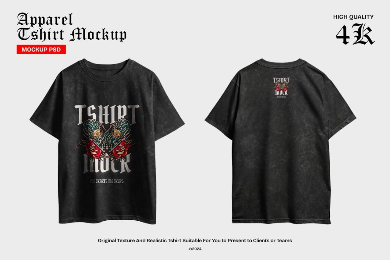 Black oversize-tshirt-mockup