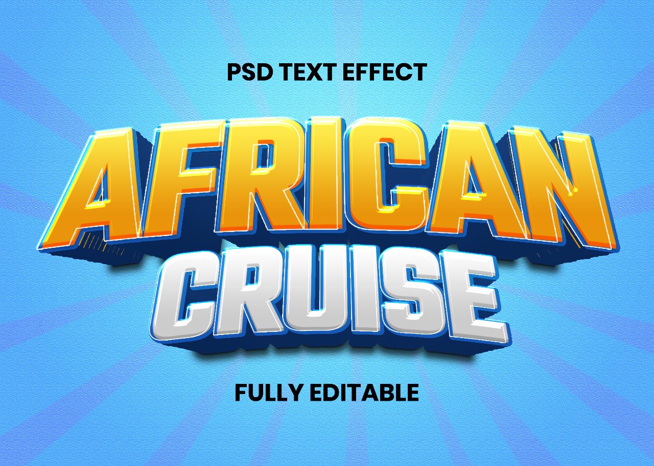 african-cruise-text-effect