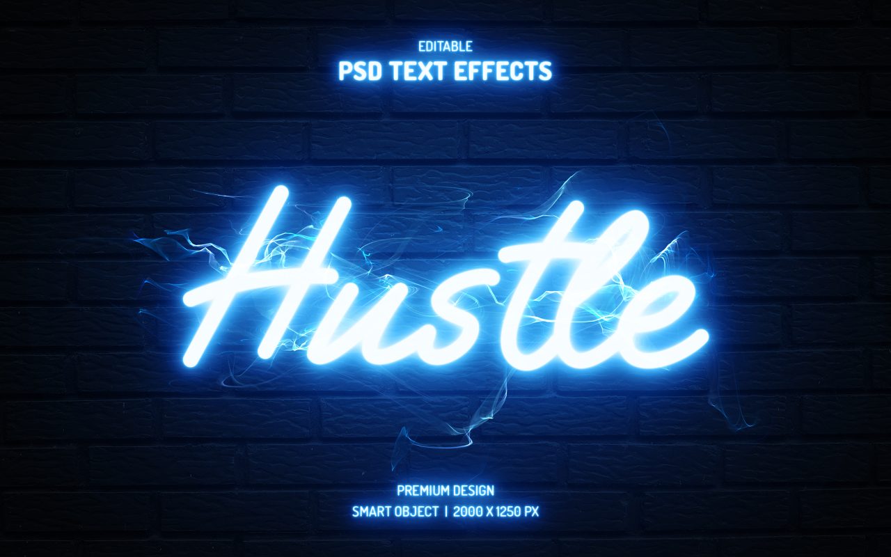 neon-light-3d-text-effect-style